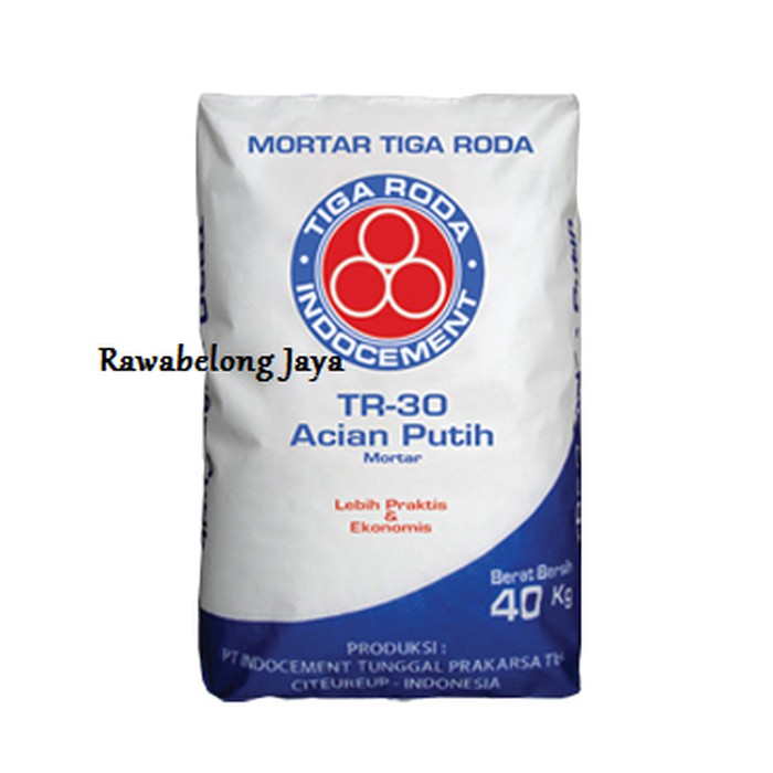 SEMEN ACIAN PUTIH TR 30 - MORTAR TIGA RODA TR30