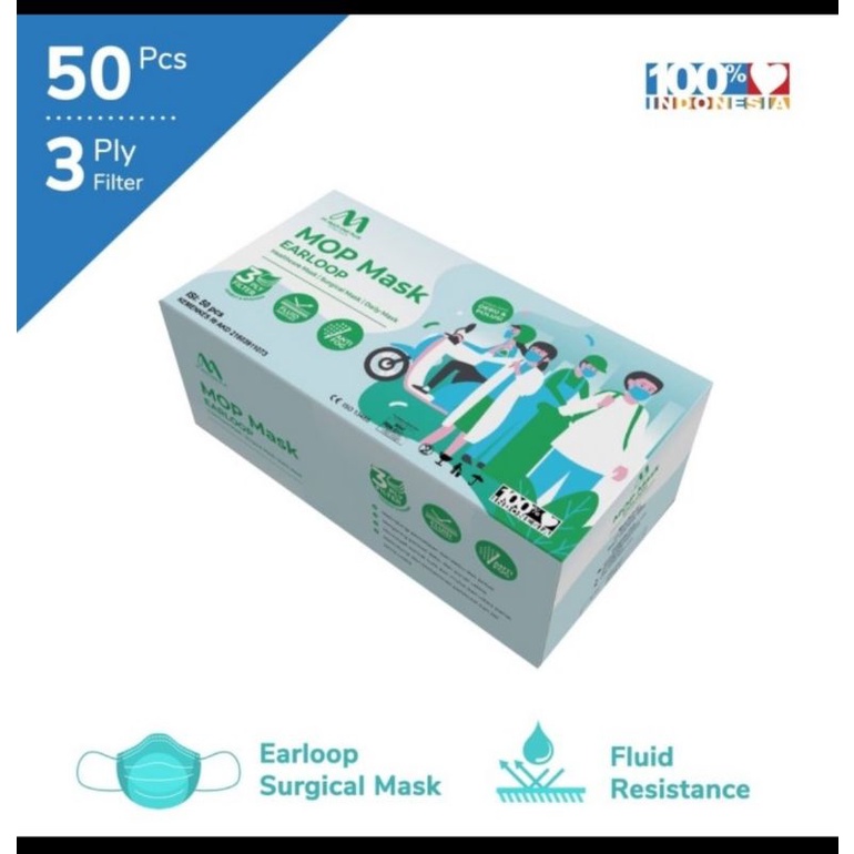 Masker Medis Multi One Plus 3 ply Earloop