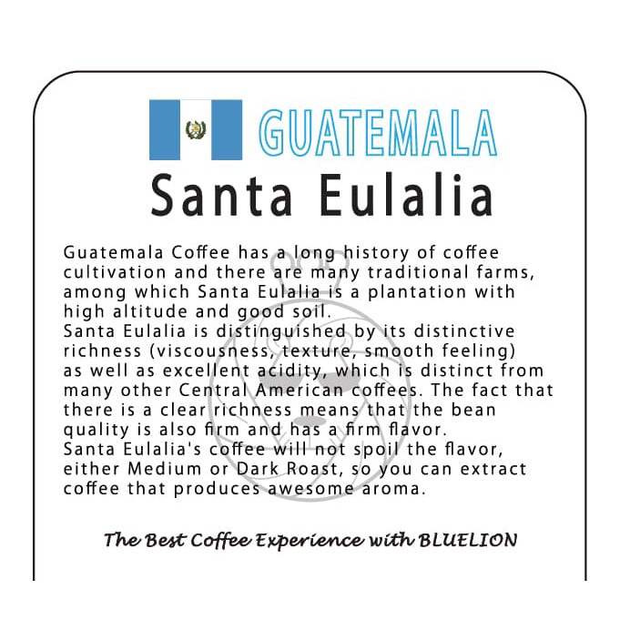 

H2J021 Guatemala Santa Eulalia 200 Gr - Kopi Bluelion - Medium Roast - Biji Hyh1Yjj