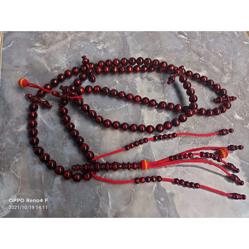 tasbih tijani yuser merah uk9mm