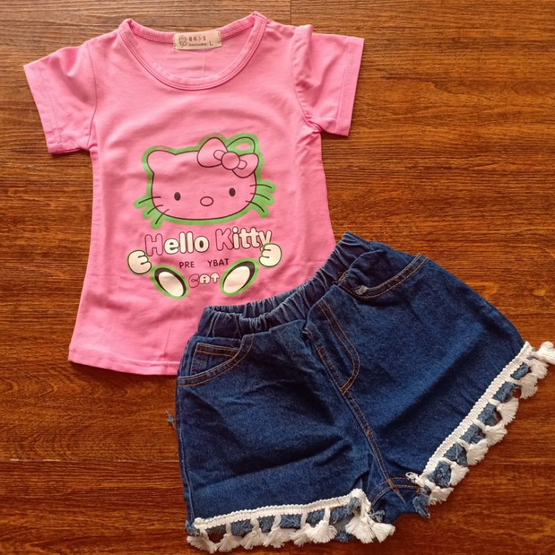 Setelan Hello Kitty Rumbai by KuKuXiaoBao