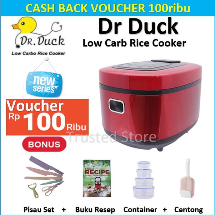 Promo Dr Duck Low Carbo Rice Cooker - Rice Cooker Rendah Karbo