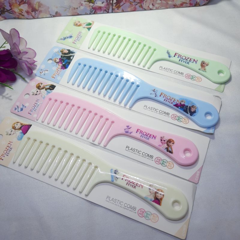 Sisir Rambut Gerigi Jarang  Sisir Import Motif Karakter