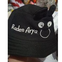 BUCKET BABY BEAR / BUCKET BAYI / TOPI BAYI / KADO BAYI / TOPI ANAK / TOPI NAMA / KUPLUK NAMA / BUCKET NAMA