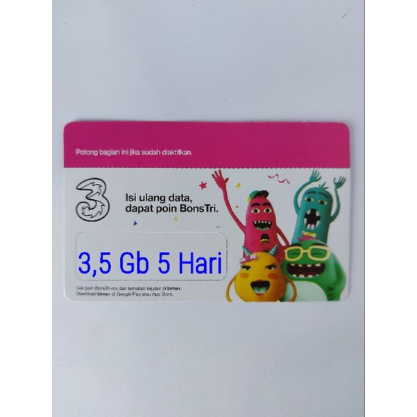 Voucher Tri 3,5 Gb 5 Hari