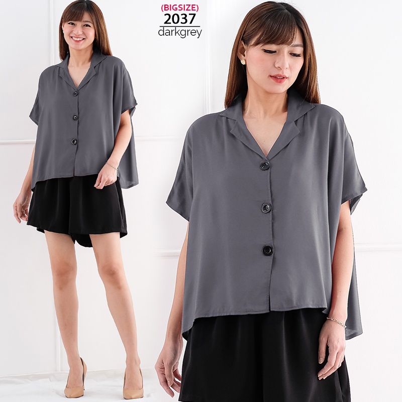 ARENA - Oversize Kemeja Wanita Motif-7