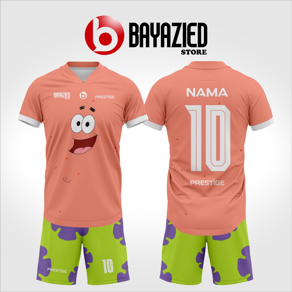 Jual JERSEY SEPAKBOLA CUSTOM PATRICK STAR BAJU FUTSAL SETELAN | Shopee ...