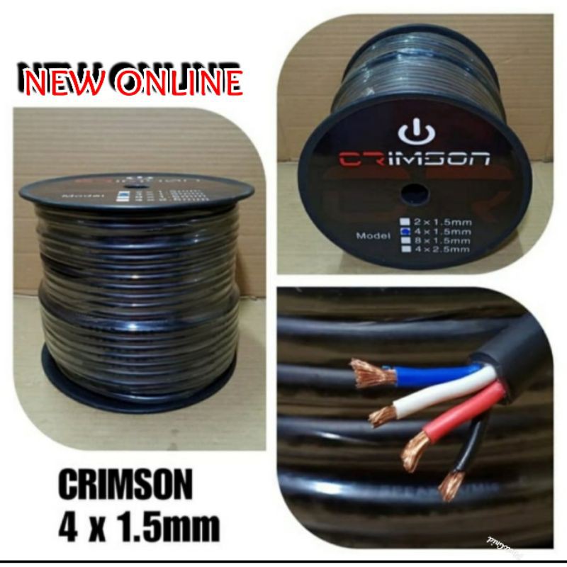 KABEL SPEAKER CRIMSON ISI 4x1.5mm HARGA PERMETER