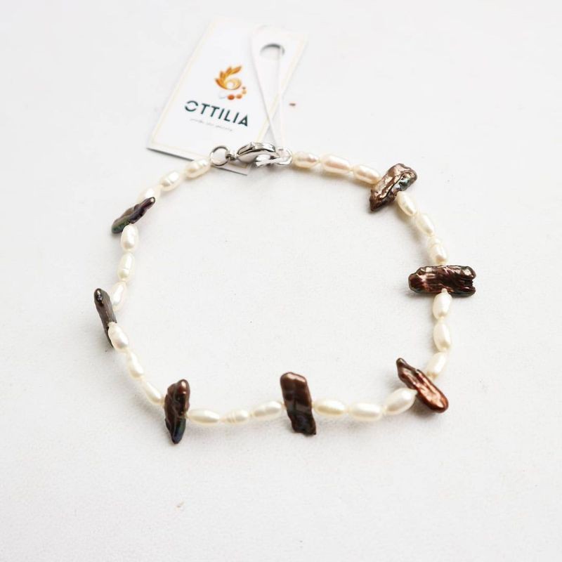 Gelang Mutiara Air Tawar Mix Keshi