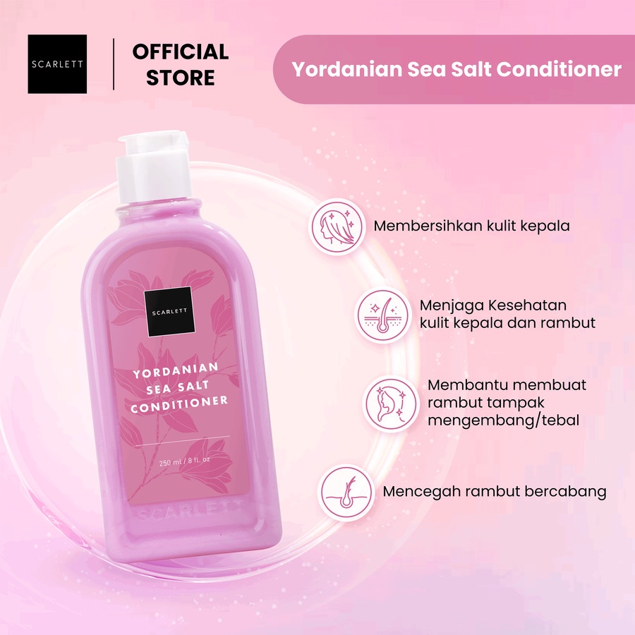 Scarlett Whitening Yordanian Seasalt Hair Conditioner Super Smooth