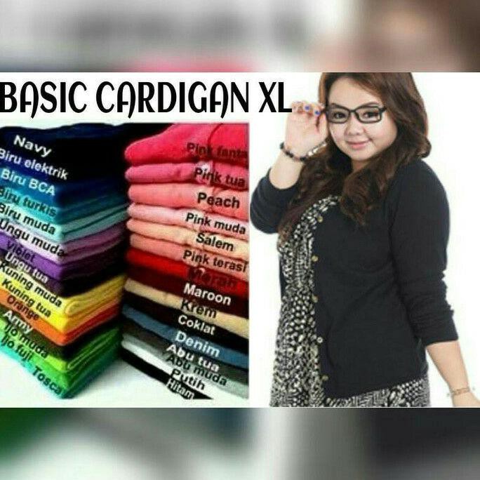 Baju Atasan Wanita Cardigan Basic Jumbo Sweater Rajut Import Termurah