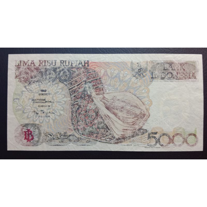 UANGKUNO 5000 RUPIAH SASANDO THN 1992