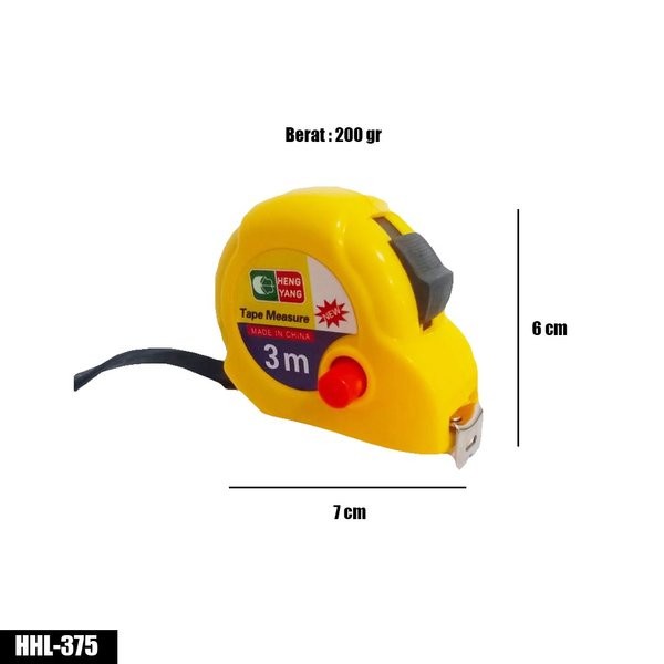 METERAN Bangunan Roll 3M tape measure alat bangunan