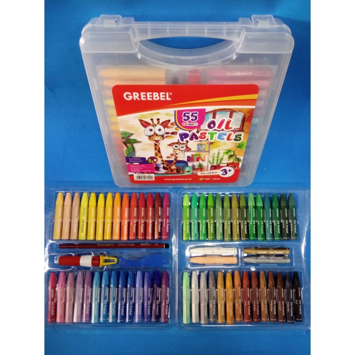 

Hemat Crayon Greebel Oil Pastels 55 Warna Sale!!!