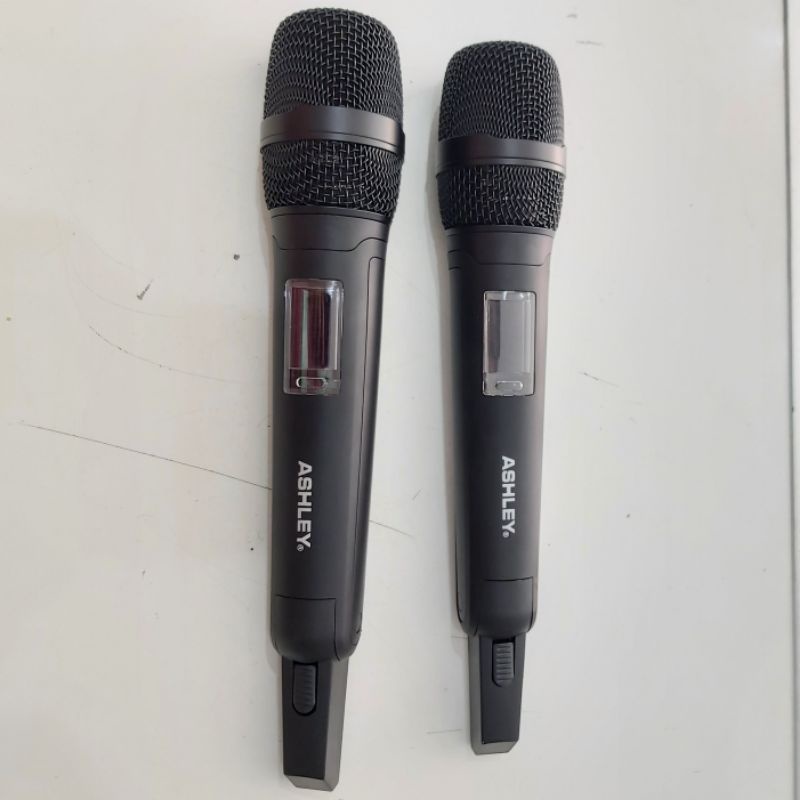 (BISA COD) Mic Wireless ASHLEY VOICE 1 Double Microphone