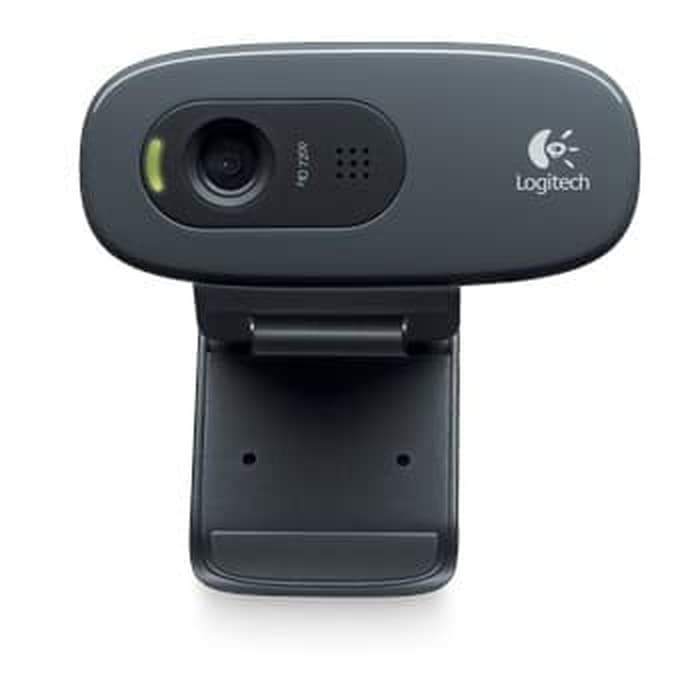 Logitech C270 HD Webcam - 720p Hitam Plug-and-Play