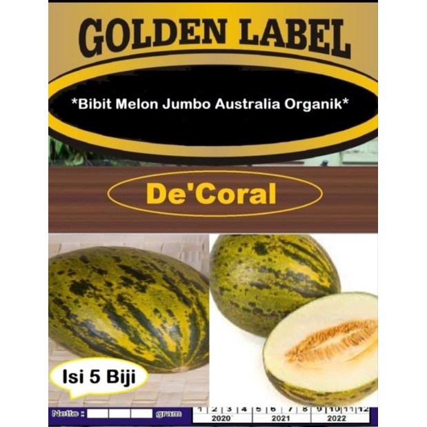 Bibit Melon Jumbo Australia Organik | Biji Organik Melon Jumbo Aussie | Benih Melon Jumbo Australia 
