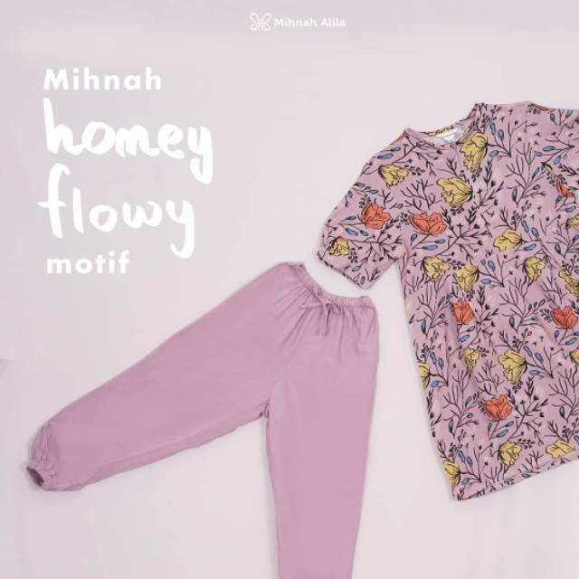 MIHNAH HOMEY FLOWY MOTIF HIJAB ALILA