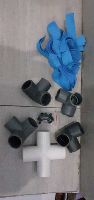 2x20cm, Kain Flanel Sumbu Netpot Sistem Wick Hydroponics