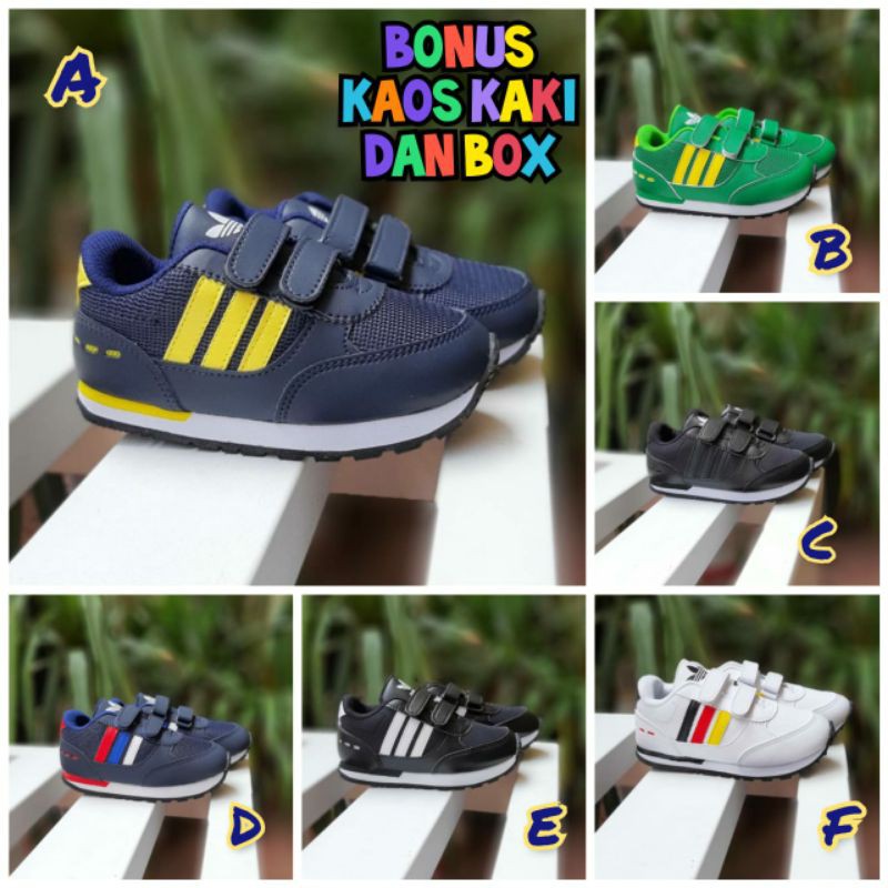 Sepatu anak Adidas Neo city racer laki-laki dan perempuan