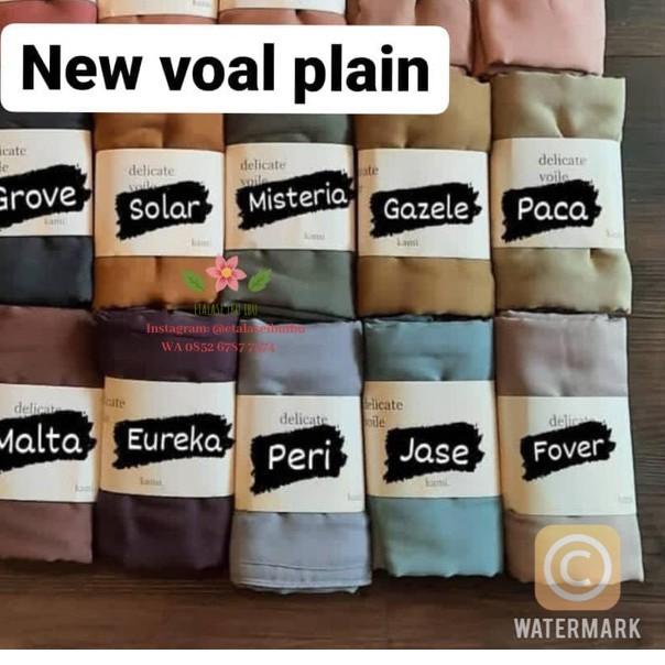 ☄ Airy Voal (New Voal Plain) Scarf by Kamiidea ✻