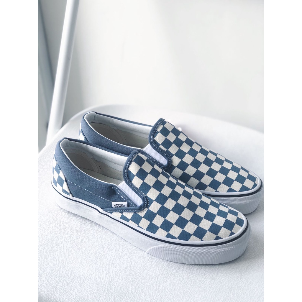 Vans Slipon Checkerboard Blue Mirage