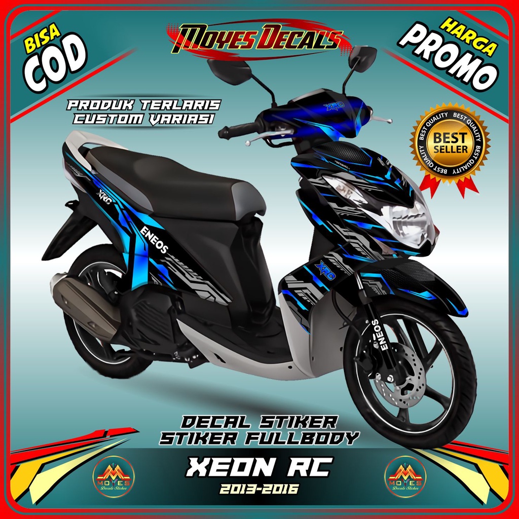 Bisa COD decal xeon rc stiker motor xeon rc stiker xeon rc 125 stiker motor xeon karbu stiker xeon k