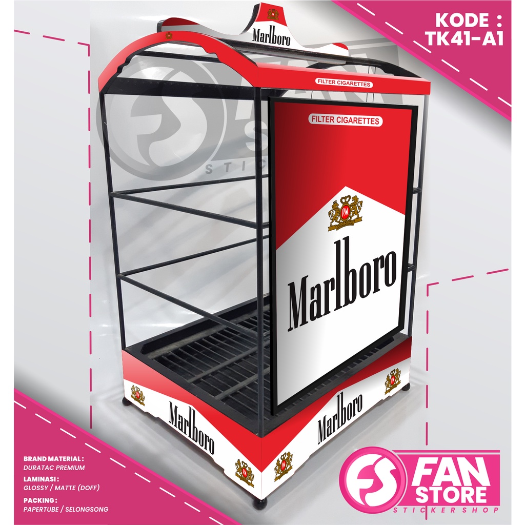 Sticker Decal SANGKAR KOTAK Kenari CUSTOM SANGKAR EBOD JAYA - Stiker Sangkar Burung