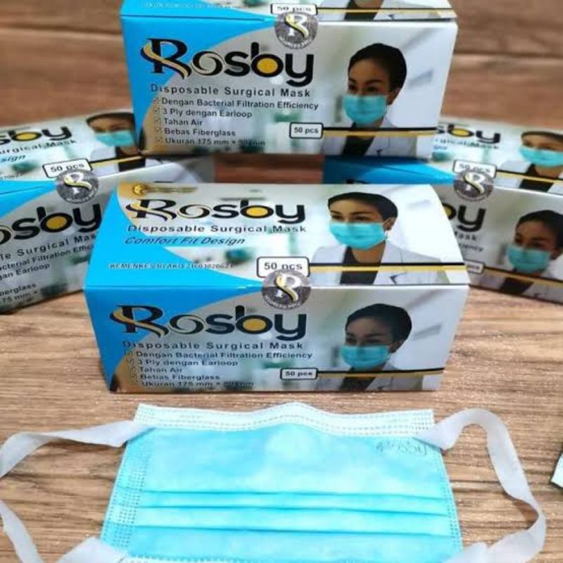 masker 3 ply disposable (50pcs) MASKER 3 PLAY EARLOP DISPOSABLE PROTECTIVE TALI BESAR