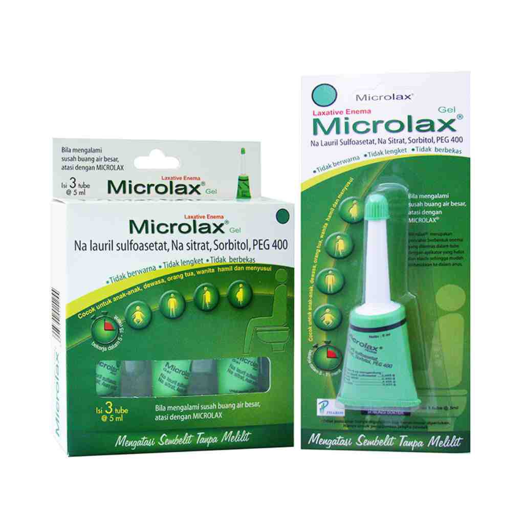 Microlax Gel / Pelancar Buang Air Besar / Mengatasi Sembelit