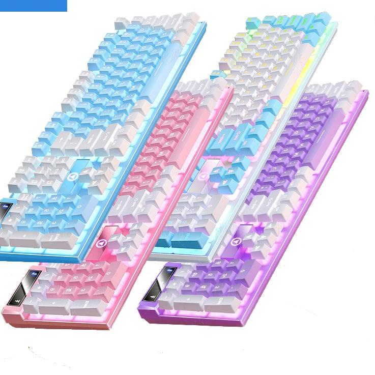 Stock Terbatas Bepop Gaming Keyboard  RGB Cable Light K500