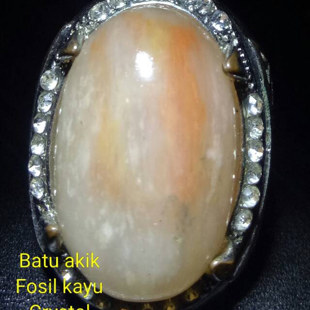 Batu akik fosil kayu crystal