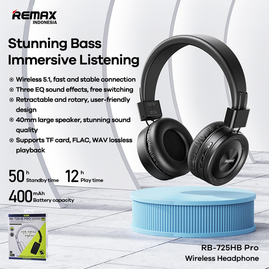 REMAX Card Wireless Headphone RB-725HB PRO