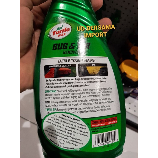 turtle wax bug &amp; tar remover pembersih noda serangga dan aspal nempel