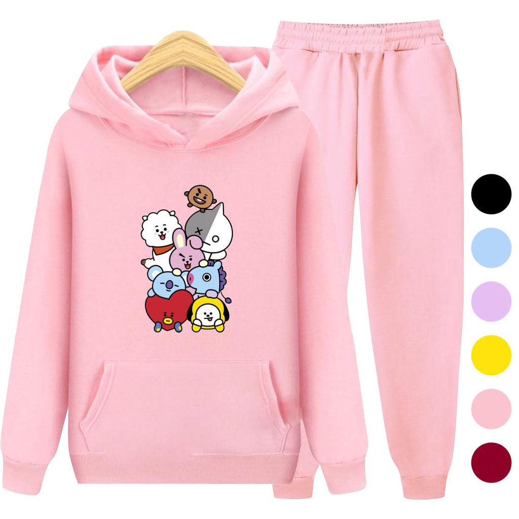 Sweater Hoodie anak setelan / sweater hoodie anak dan remaja BTS sweater hoodie anak set / jaket abg
