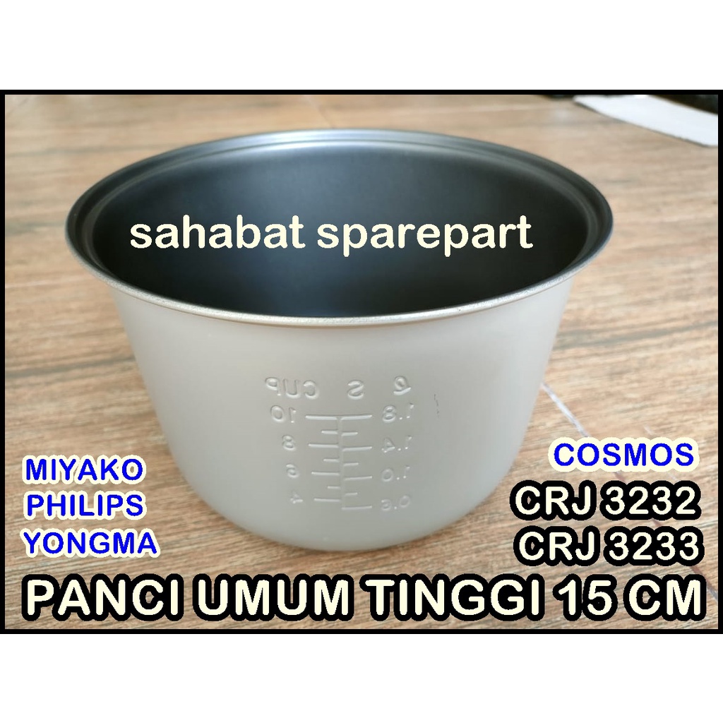 PANCI RICE COOKER 1.8 LITER COSMOS M1YAK0 PH1L1PS TINGGI 15 CM NON ORI