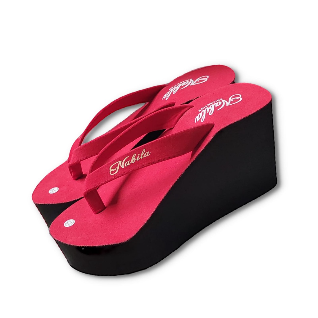 SANDAL WEDGES WANITA / NABILA 11 CM