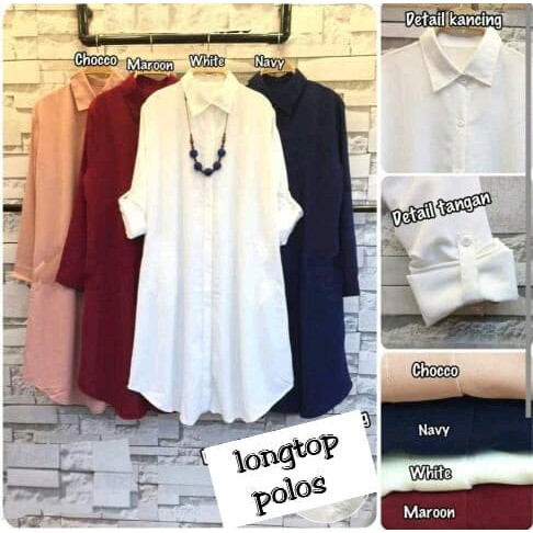 Baju Blouse wanita Atasan tunik putih pakaian kerja blus cantik atasan baju cewe size xl jumbo