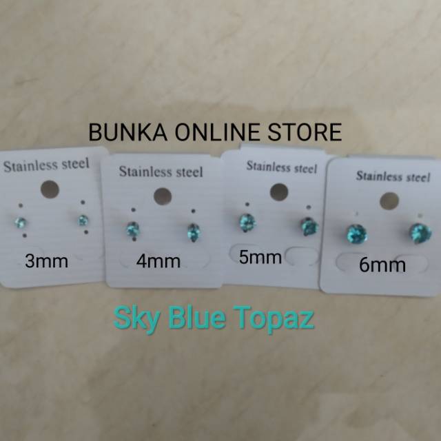 Anting Wanita-Pria Mata Satu TOPAZ Color.-4