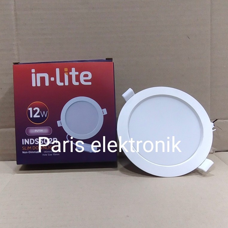 IN LITE DOWNLIGHT INDS602R 12W PUTIH - LAMPU LED PANEL IN-LITE