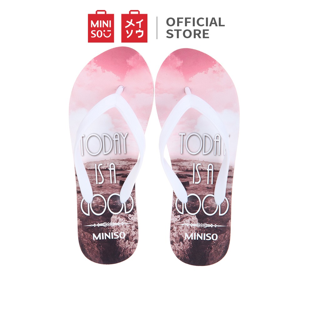  MINISO  Sandal  Jepit Wanita  Gaya Musim Panas Shopee Indonesia