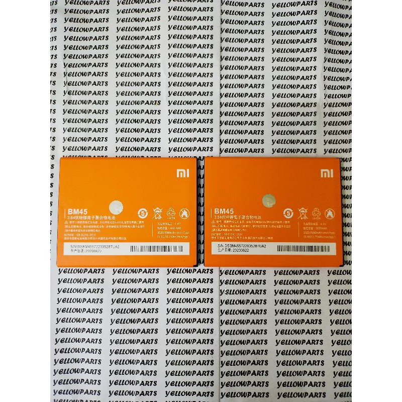 BAT BATTERY BATERE BATERAI XIAOMI REDMI NOTE 2 BM45 ORI99