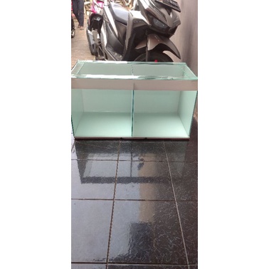 Aquarium 80x40x40 full sticker dan sekat