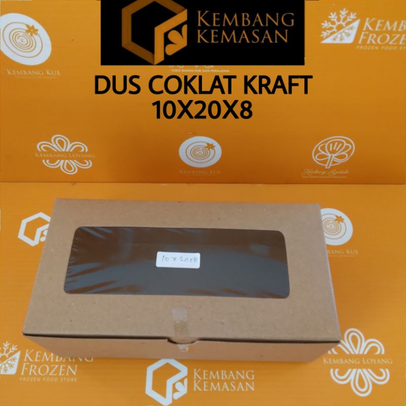10 PCS DUS COKLAT KRAFT 10X20X8