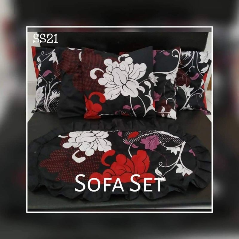 Sarung bantal tamu sofa set termurah