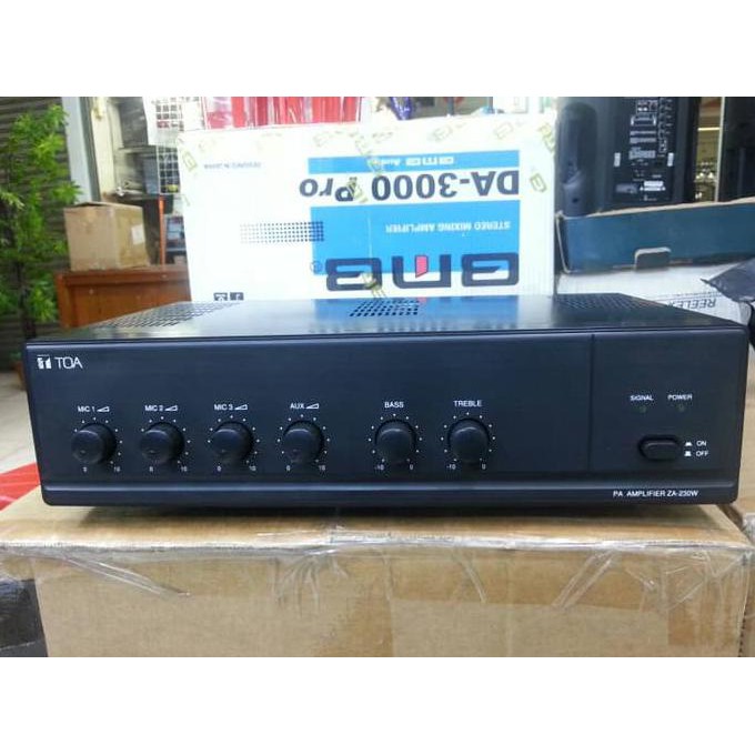 Amplifier TOA Ampli ZA 230 ZA230 ZA-230 30 Watt W Mixer Original for 1 Horn Corong Speaker Masjid