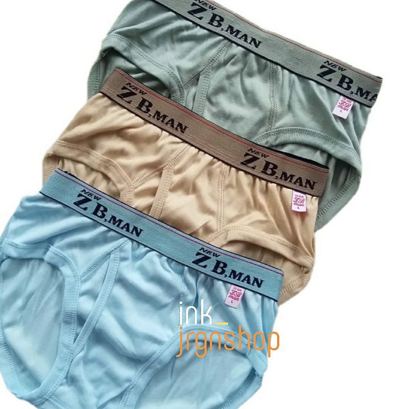 CELANA DALAM PRIA (3 PCS) / CELANA DALAM PRIA DEWASA ZB MAN / CD SEMPAK PRIA