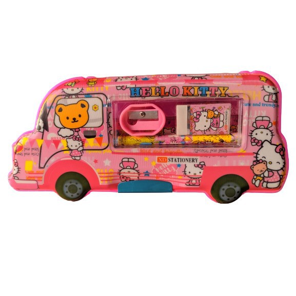 

Tempat Box Kotak Pensil Magnet Bentuk Bus Karakter XD-9565 Peralatan Alat Sekolah ATK