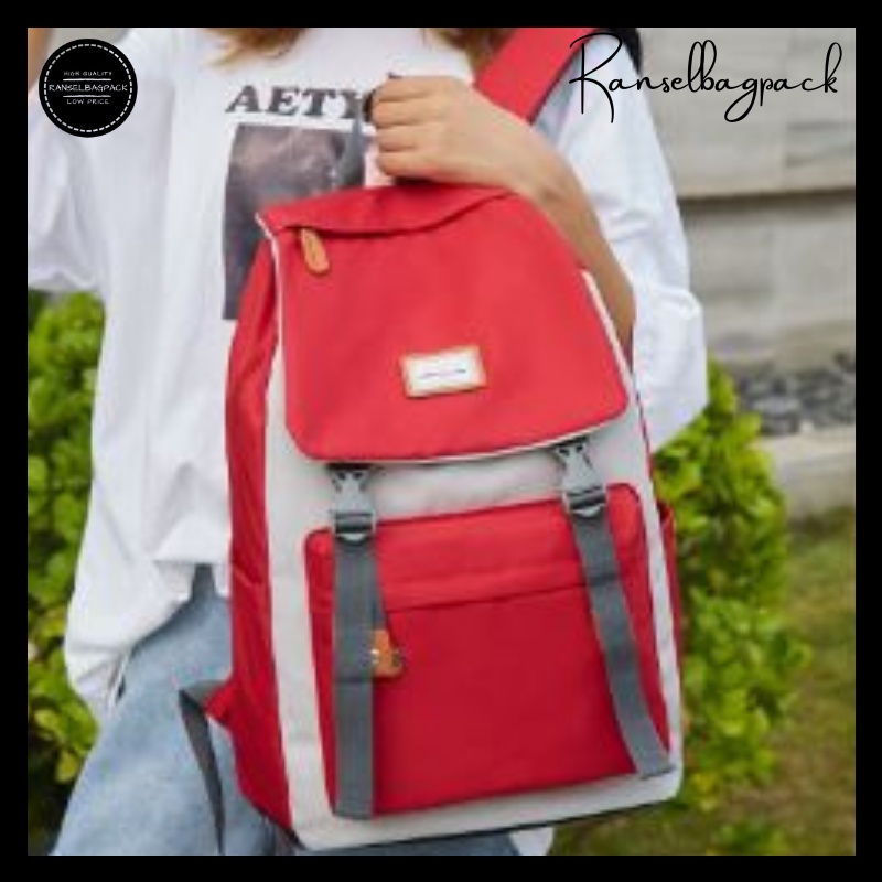 Tas Ransel - Tas Punggung Backpack Import Sekolah Kuliah Korea Kekinian Stylish Multifungsi Wanita