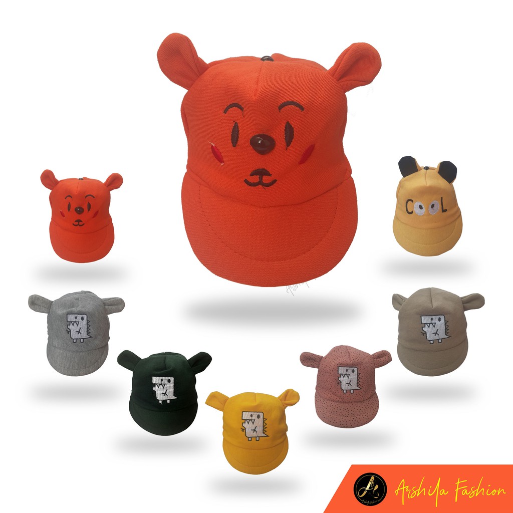 Topi Bayi Karakter / Topi Bayi / Arshila_fashion